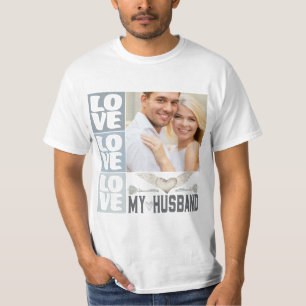 Ame A Minha Camisa Foto Do Coração Do Marido