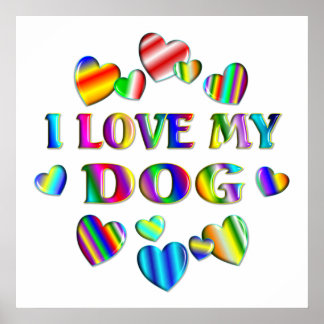 Ame a minha Poster de cachorro
