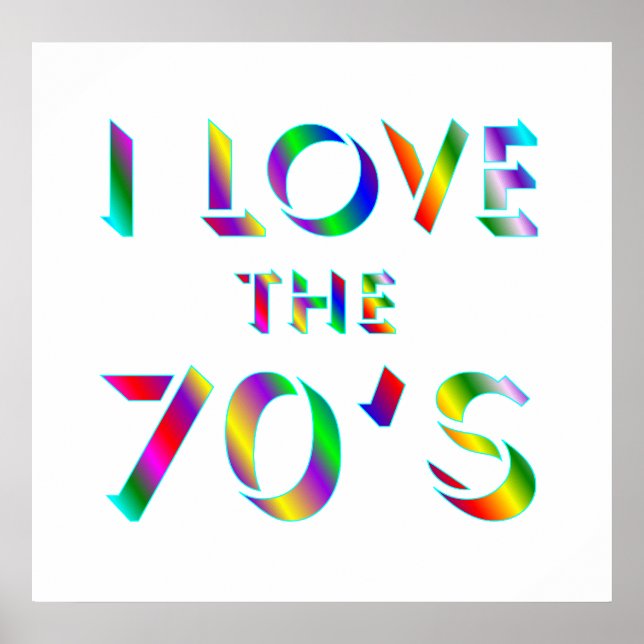 Ame a Poster dos anos 70 (Frente)