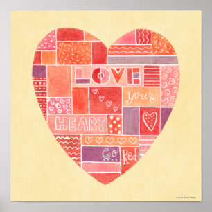 Ame a sua Poster do coração