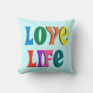 Ame a Vida! Almofada personalizada FEITA NA AMÉRIC