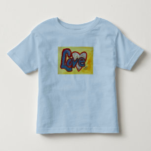 Ame Camisas de Arte Inspiradoras do Coração Vermel