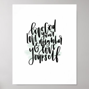 Ame Deus Ame Seu Vizinho E Ame-Se Poster