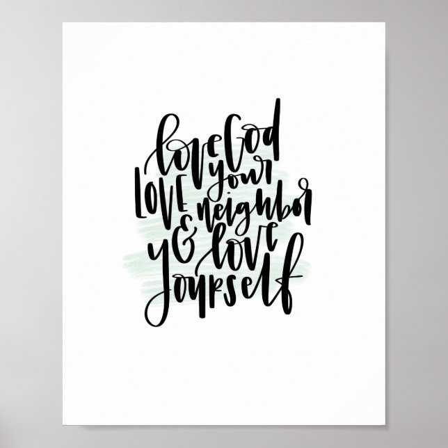 Ame Deus Ame Seu Vizinho E Ame-Se Poster (Frente)