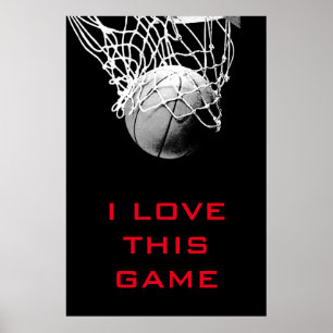 Ame Este Jogo Alcançar o Poster de Basquete