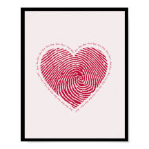 Ame Heart Poster WallArt Home Decor