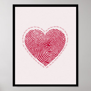 Ame Heart Poster WallArt Home Decor