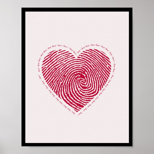 Ame Heart Poster WallArt Home Decor (Frente)