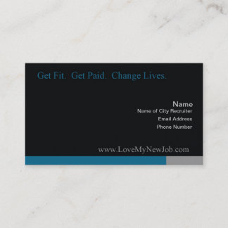 Ame meu cartão de negócios novo do trabalho