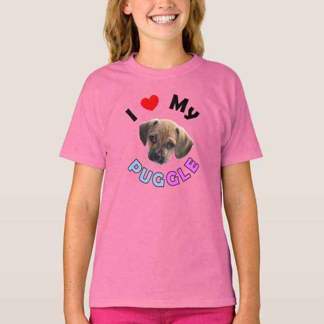Ame Minha Camisa De Puggle Kids (Frente)