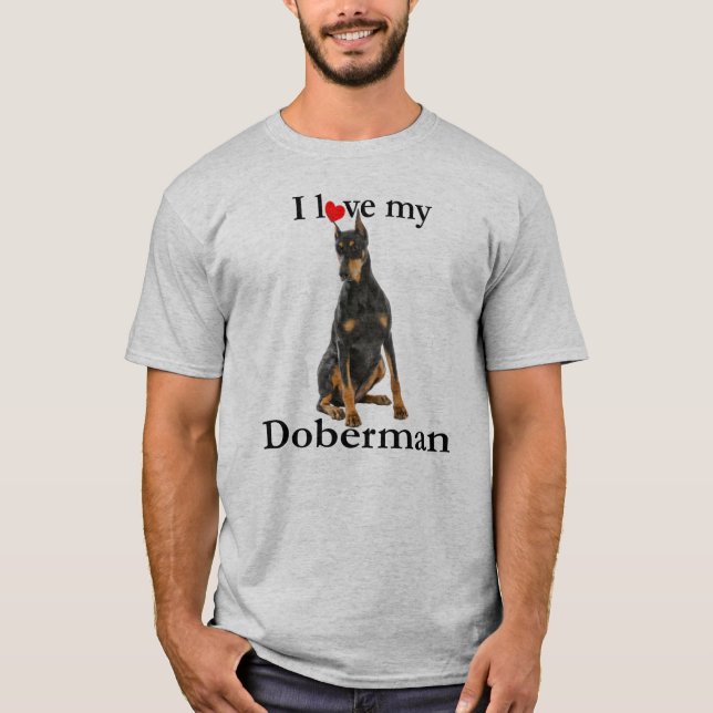 Ame Minha Camiseta Doberman (Frente)