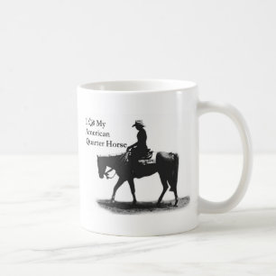 Ame minha caneca de um quarto americana do cavalo