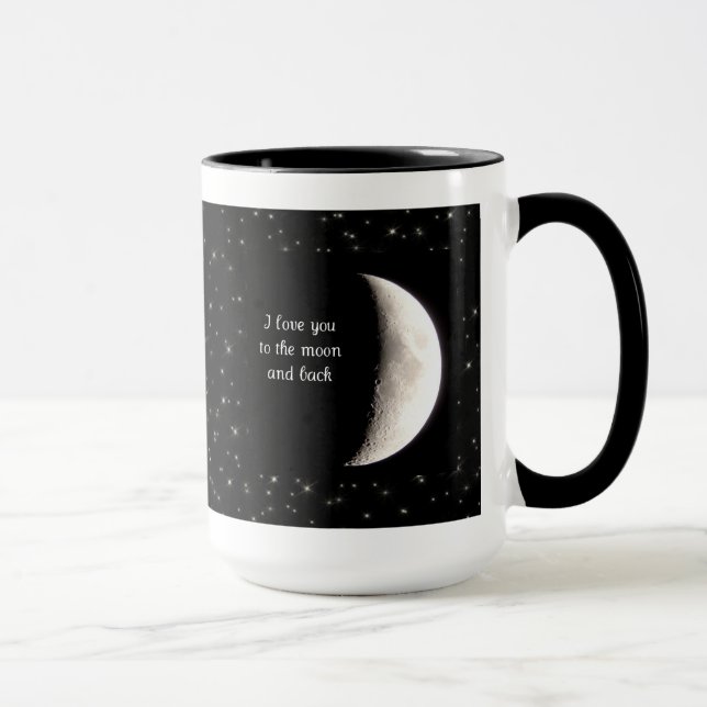 Ame-o à lua e à caneca traseira (Direita)