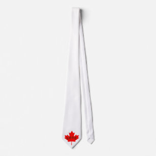 Ame o dia do Canadá, gravata de folhas vermelha