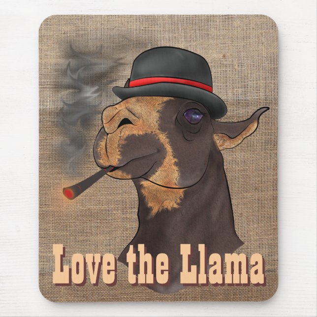 Ame o lama - Mousepad (Frente)
