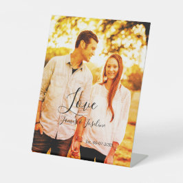 Ame o nome da adição de fotos. Casal de casamento