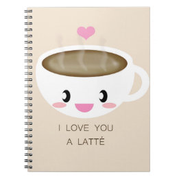 Ame-o um caderno de Latté