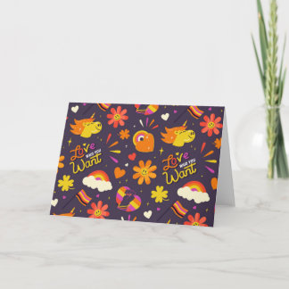 Ame quem você quer um cartão de saudação LGBTQIA