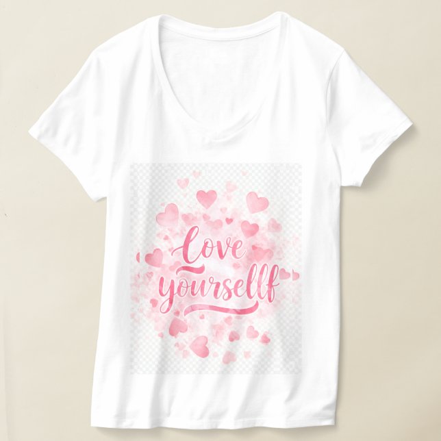 Ame-Se - Camiseta Inspiradora De Cotação (Postura )