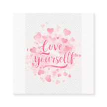 Ame-Se Com Cartão De Papel Inspirador"