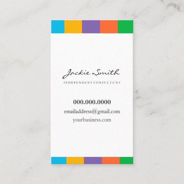 Ame sua pele - cartão de visita (Frente)