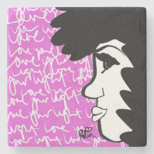 Ame Sua Porta copos De Pedra Leve