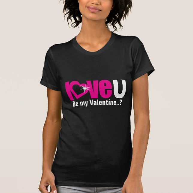 "ame U" seja a camiseta da minha Namorados branca  (Frente)