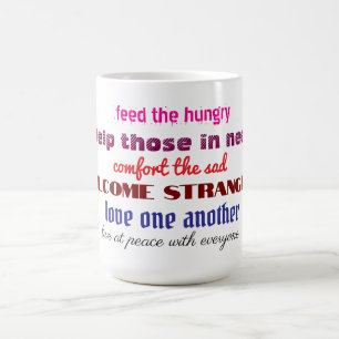 Ame uns aos outros caneca de café