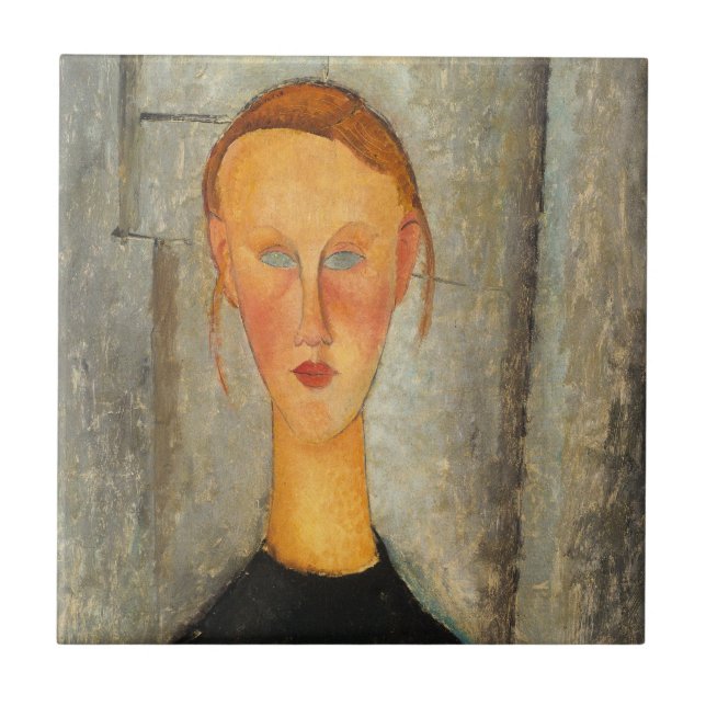 Amedeo Modigliani - Garota com Olhos Azuis (Frente)