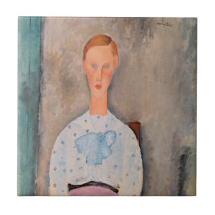 Amedeo Modigliani - Garota com uma blusa Polka-Dot