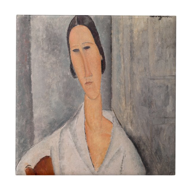 Amedeo Modigliani - Madame Hanka Zborowska Lening (Frente)