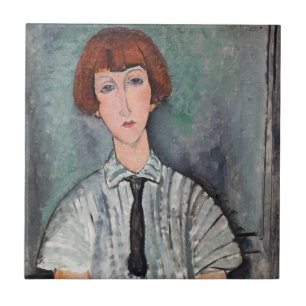Amedeo Modigliani - Menina em uma Blusa Strike