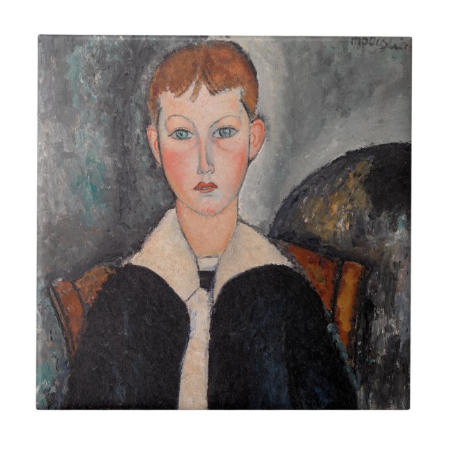 Amedeo Modigliani - Menino de um Terno de Marinhei (Frente)