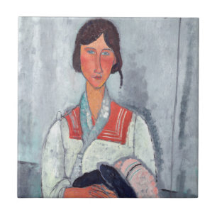 Amedeo Modigliani - Mulher cigana com bebê