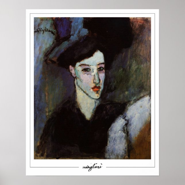 Amedeo Modigliani Zedign Art Poster #304 (Frente)