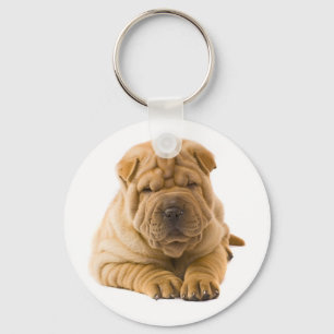 Amei o chaveiro do cachorro Shar Pei chinês