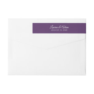 Ameixa/roxo do envoltório da etiqueta de