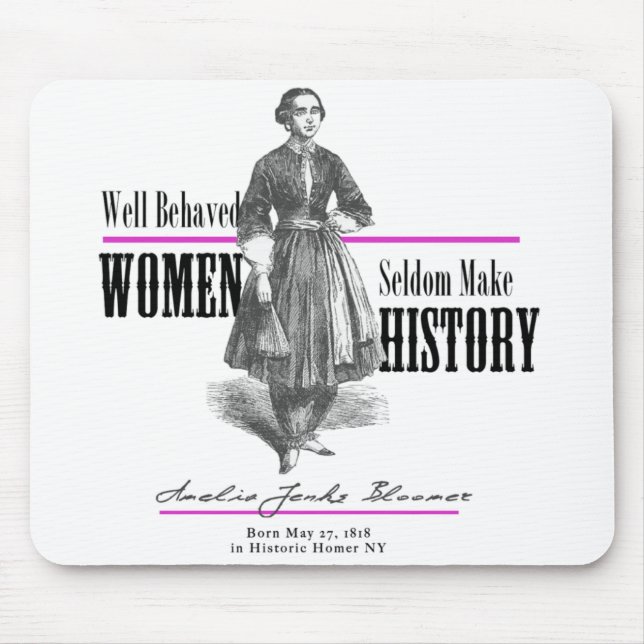 Amelia Jenks Bloomer Mousepad (Frente)