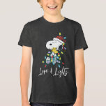 Amendoins | Amor e Luzes de Natal<br><div class="desc">Veja esta divertida design de Natal Peanuts com Snoopy e Woodstock.</div>