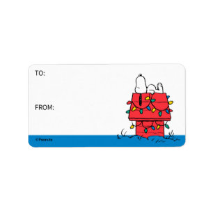 Amendoins   Cachorro do Snoopy com etiqueta para p