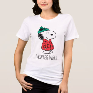 Amendoins   Casaco de inverno e chapéu de Snoopy