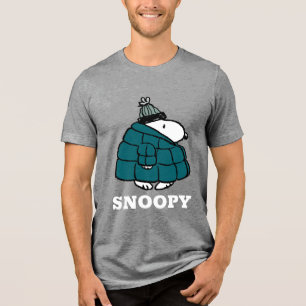 Amendoins Jaqueta Puffer de inverno de Snoopy