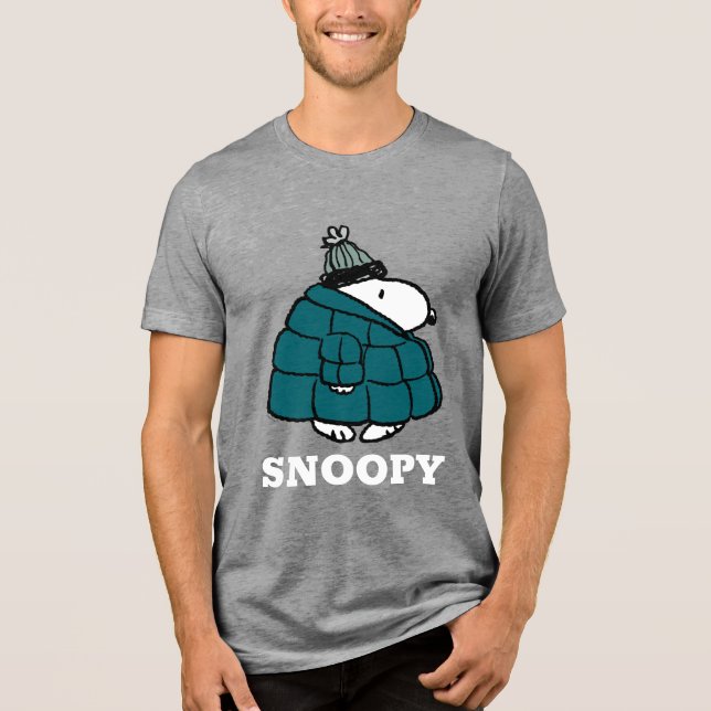 Amendoins | Jaqueta Puffer de inverno de Snoopy (Frente)