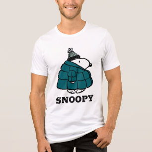 Amendoins Jaqueta Puffer de inverno de Snoopy