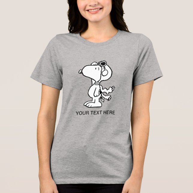 Amendoins | Snoopy o Ás Voador BW (Frente)