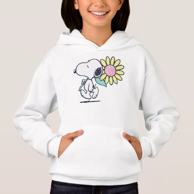 Amendoins Snoopy Rosa Daisy Flower (Frente)