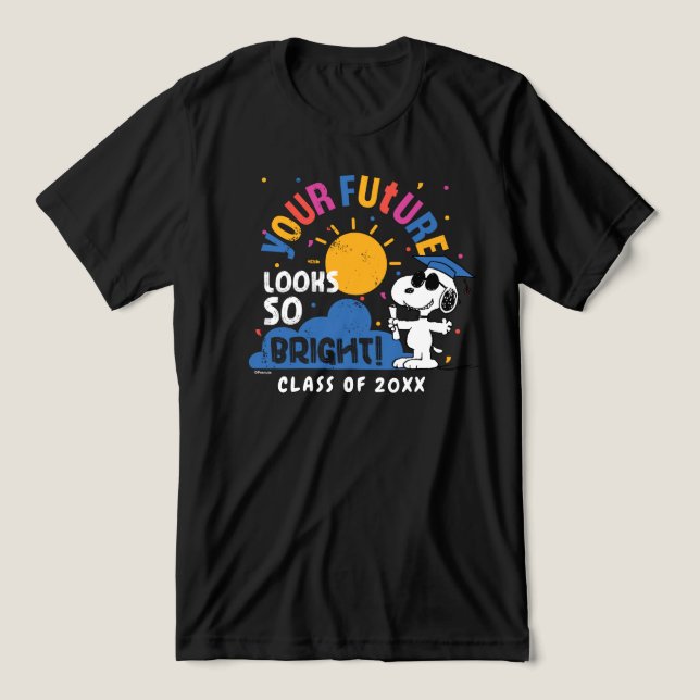 Amendoins Snoopy Seu Futuro Parece Tão Brilhante (Design frontal)