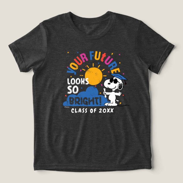 Amendoins Snoopy Seu Futuro Parece Tão Brilhante (Design frontal)