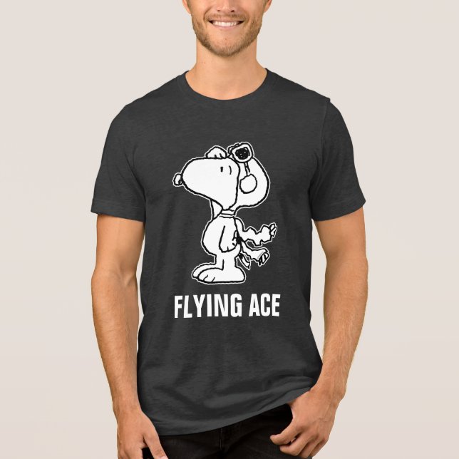 Amendoins | Snoopy the Flying Ace BW (Frente)