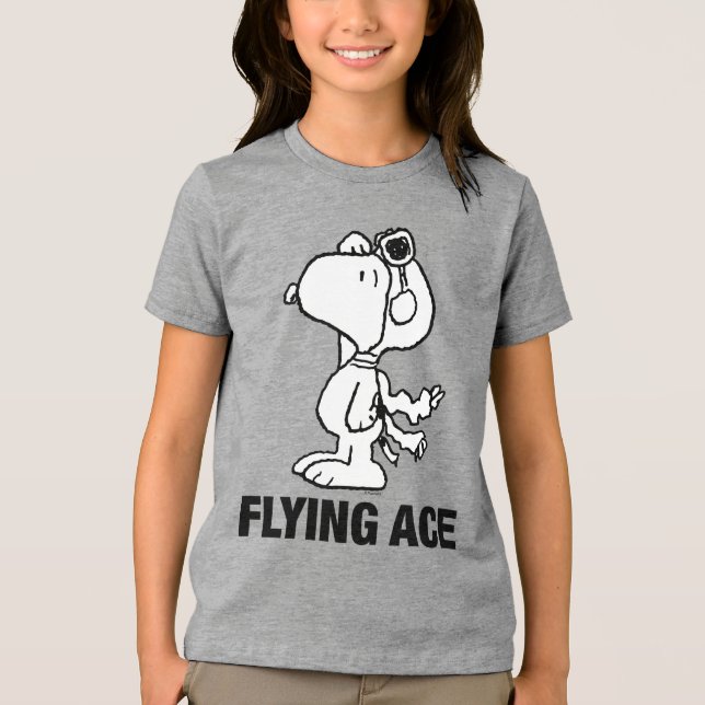 Amendoins | Snoopy the Flying Ace BW (Frente)
